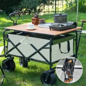 브레이크형 피크닉 캠핑웨건 대형 폴딩카트 적재용