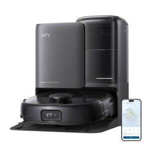 유피 로봇 청소기 E25, 롤러 걸레가 장착된 하이드로젯 시스템, 20,000 파 터보 고흡입, 홈용 올인원 및 걸레 콤보, 엣지 투 코너 청소, 제로 엉킴 디자인, AI 장애물