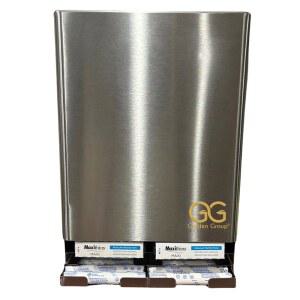 SD9000 탐폰 및 패드 디스펜서, 스테인리스 스틸 상업용 화장실 무료 자판기 벽걸이형, ADA 준수, 대용량 배터리 필요 없음, 설치 용이성 미국산