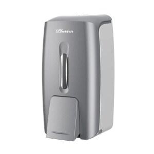 PLUSEN 비누 디스펜서 벽걸이 접착 상업용 800ml 욕실 지지 액체 및 젤용 드릴 손 소독제 디스펜서, 실버-PN9088