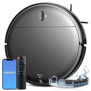 MAMNV 로봇 청소기 및 걸레, 카펫 하드 플로어용 2 in 1, 알렉사/음성/앱이 장착된 청소기, 반려동물 털용 강력하고 조용함, 슬림 2.87