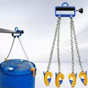 산업용 드럼 집게 고리 크레인 합금강 미끄럼방지 단발정주조 체인 하역 피커 운반기