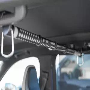 히츠 브랜드 확장 가능한 자동차 옷걸이 바 u2013 조절 35-56 SUV 및 트럭용 막대 여행 보관용 대형 미끄럼