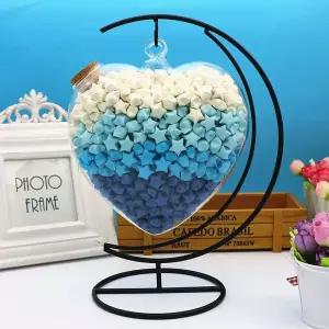 종이학 하트 100일 학병 유리병