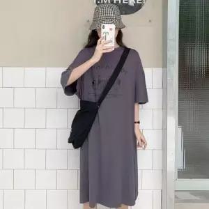 데일리 캐쥬얼 루즈핏 편한 절개 베이직 여성 원피스 WAE0E59