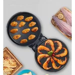 오징어 굽기 펜케익 제조기 그릴 만능 누룽지 기계 35cm 3.5cm 블랙 앤 레드