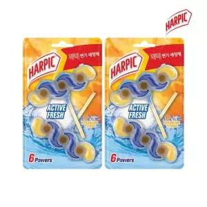 하픽 액티브 프레쉬 스파클링 시트러스향 변기세정제 35g 2개입 x2개