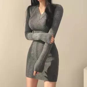 데일리 캐주얼 골지 나시원피스 셔링원피스 니트 골지니트원피스 흰원피스