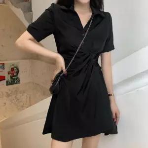 브이넥원피스 블랙원피스 바캉스룩 미니원피스 데이트룩 패턴원피스 데님원피스