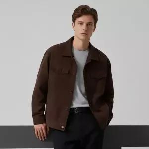 신세틱레더 스파오 스웨이드 트러커 재킷 SPJLF49M05