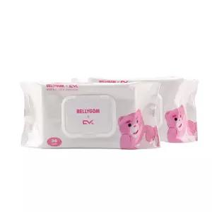 벨리곰X다키포스트 차량용 청소 세정 물티슈 유리 실내 다용도 30매 x 2개