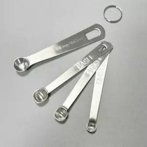 마이크로 계량스푼 소형 미니 실험실 스쿱 파우더 스틸 정량