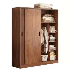 슬라이드옷장 겨울옷 월넛 좁은방 미닫이 흰색 슬라이딩옷장 옷장 높은 A