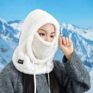 [하프클럽/]여성 4컬러 겨울 방한모자 360도 풀커버 후드넥워머