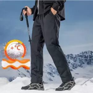 [하프클럽/]바지공장 털 방한 오토바이 경량 작업복 패딩 바지 방풍 겨울 보