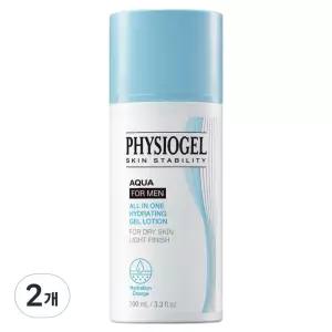 피지오겔 아쿠아 옴므 기초 스킨케어 포맨 올인원 하이드레이팅 젤 로션 100ml 2개