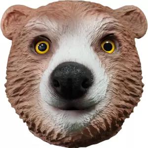 퀴브리시안 리얼리스틱 동물 코스프레 곰 라텍스 마스크 - 할로윈 파티를 위한 풀 헤드 코스튬 (곰)