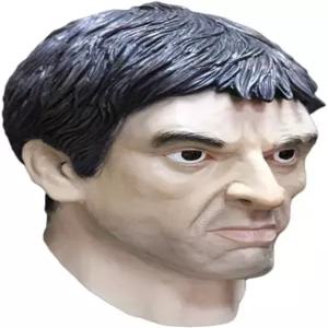 현실적인 남성 얼굴 라텍스 마스크 셀러브리티 헤드 할로윈 파티 화려한 드레스 카니발 소품