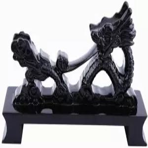 이팅 바이트 레진 블랙 드래곤 사무라이 검 카타나 와키자시 탄토 홀더 스탠드 디스플레이 30cm~60cm 2겹