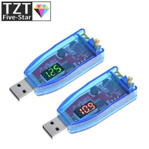 LED DC-DC 5V DC 1-24V 가변 전위차계 USB 스텝 업/다운 벅 부스트 컨버터 전원 전압 레귤레이터 모듈