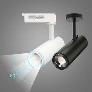 현대 LED 트랙 스포트라이트  천장 또는 레일 램프 조정 가능한 5/7/10/15/20W 스팟 추적 조명 아트 데코