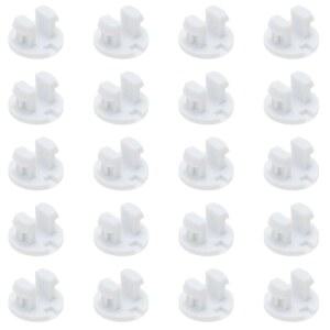 Dsjnf 수평 블라인드 트랙 수리 부품 하단 레일 로프 커버 버클 화이트 로드 테일 플러그 20개