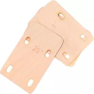 레벨링 및 수리를 위한 야드웨 3Pcs 메이플 우드 기타 넥 심 0.25 0.5 1도 베이스 플레이트