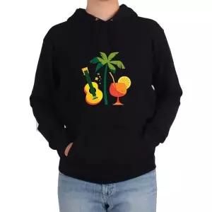 [하프클럽/]후드티 야자수 기타 오렌지 휴가그림 다양한 색상 사이즈