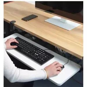 원목 키보드 서랍 선반 레일 보관 거치대 패드