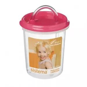 유아컵 뉴질랜드 시스테마 유아 빨대컵 250ml (핑크) 아기물컵 유아물컵