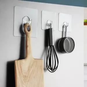 벽후크 모자걸이 벽걸이옷걸이 행거 재점착후크 중 2P (WFKBJPO)