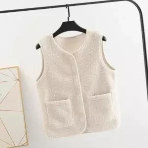 프리미엄 여성 초경량 뽀글이 조끼 겨울 따뜻한 느낌