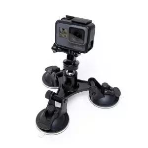 [하프클럽/]히어로6 유리 고프로 액션캠 트리플 흡착 샤오미 마운트 석션