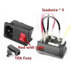 블랙 CE IEC320 C13 전원 패널 소켓 PDUPS 재배선 가능 와이어링 플러그 배터리 도킹 콘센트 10A 250V