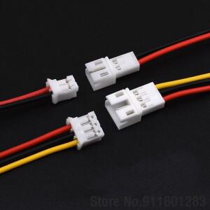 마이크로 JST PH2.0 2/3/4/5/6Pin 피치 와이어 케이블 커넥터 플러그 수/암 100MM 길이 26AWG 개