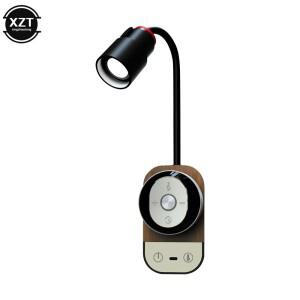 LED 침대 옆 테이블 램프 눈 보호 자기 흡입 야간 조명 다기능 벽 연구/읽기를 위한 학생 기숙사