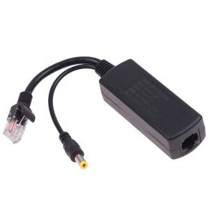 1pc PoE 분배기 48V ~ 12V 커넥터 어댑터 케이블 인젝터 전원 공급 장치 Hikvision 용 화웨이