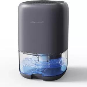 침실 욕실용 소형 제습기 가정용 방 RV 옷장용 작은 공간용 조용한 컴팩트 수분 제거기 자동 차단 35온스