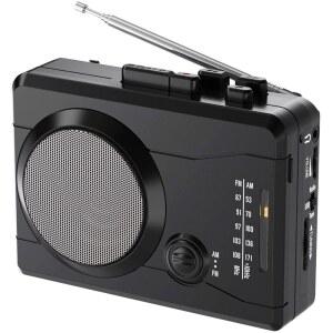 휴대용 카세트 플레이어 및 레코더, 카세트 테이프에서 MP3 디지털 컨버터, AM/FM 라디오 방송국, 리버스 레코딩 - PC에서 빈 테이프로 녹음