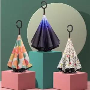 [하프클럽/]거꾸로 장우산 양산 튼튼한 대형 자동차 고리형