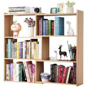 전면책장 길이조절 책상위선반 전면 모서리 가능 2단 책상정리대 원목책꽂이 간이 57cm