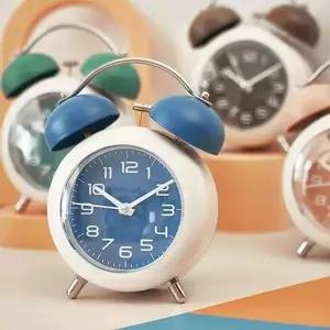 무소음 무브먼트 헤머벨 시간관리 모닝 탁상 알람시계 (KYR-WEB31FE)