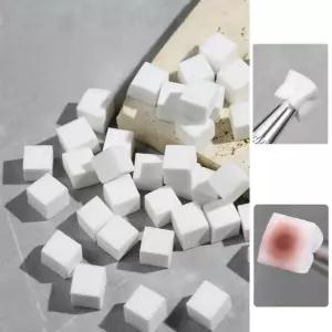 화이트 조각 스펀지 네일아트 그라데이션 스폰지 스펀지 네일 네일아트