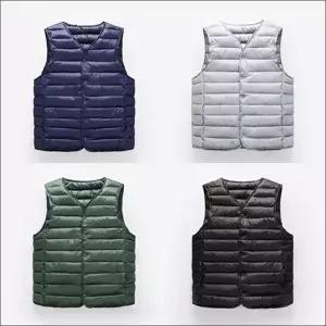 베스트 겨울 패딩조끼 경량 이너 사무실 남자 레이어드