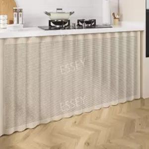 선반 레일 하부장 가리개 패브릭 일체형 슬라이드 커튼 가림막