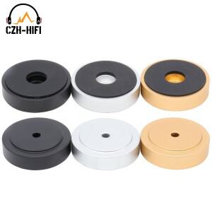 4pcs 40x10mm 오디오 절연 스탠드베이스 피트 솔리드 알루미늄 스피커 서브 우퍼 스파이크 콘 충격 방지 패