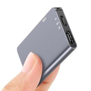 [미국배송] 128GB 마그네틱 디지털 음성 녹음기 - 재생 소음 감소를 포함한 1520시간 녹화 저장 활성화 강의 회의 인터뷰용 오디오 장치