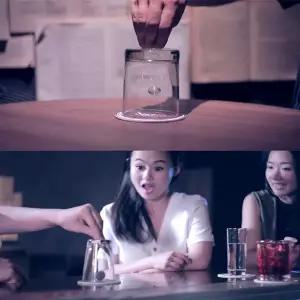 동전팝업 컵 매직 트릭 소품 재미 마술사 롤러코스터