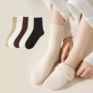 기모 여성 안감 두툼 꾸안꾸 따뜻한 겨울 패션 여자 옷 겨울 양말 패션 골지니삭스 여성 코디