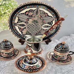 체즈베 터키식 커피추출기 이브릭 드리퍼 수제 구리추출기